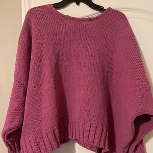 NWT Knit Open Back Sweater